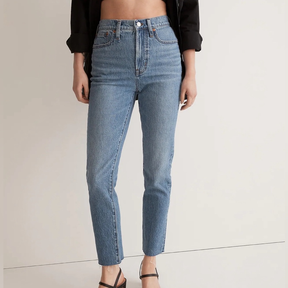 Madewell Petite Perfect Vintage Jean in Earlside Wash: Raw-Hem Edition (NWT)